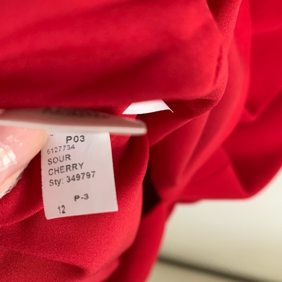 Ann Taylor Red Pencil Skirt - Picture 5 of 6